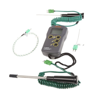 Hanna Instruments KIT935005 Thermometer Kit, -50°C Min, ±0.2 % Accuracy, °C and °F Measurements