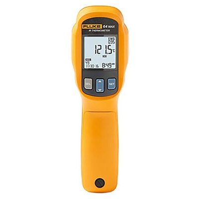 Fluke 64 MAX Infrared Thermometer, -30°C Min, ±1 °C Accuracy, °C and °F Measurements With RS Calibration