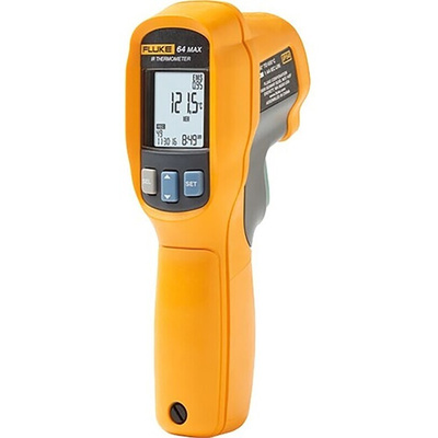 Fluke 64 MAX Infrared Thermometer, -30°C Min, ±1 °C Accuracy, °C and °F Measurements With RS Calibration