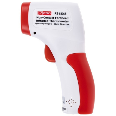 RS PRO RS-8806S Forehead Infrared Thermometer, 32°C Min, ±0.3°C Accuracy, °C and °F Measurements