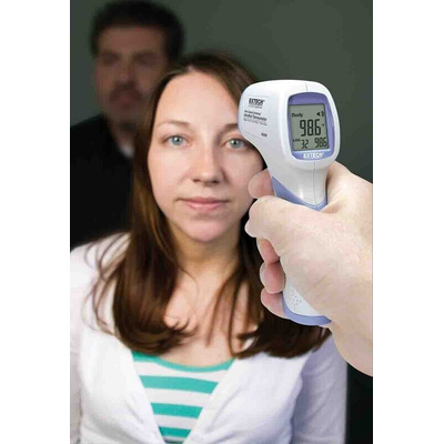 Extech IR200 Forehead Infrared Thermometer, +32°C Min, ±0.3 °C Accuracy, °C and °F Measurements