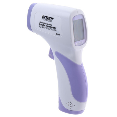 Extech IR200 Forehead Infrared Thermometer, +32°C Min, ±0.3 °C Accuracy, °C and °F Measurements