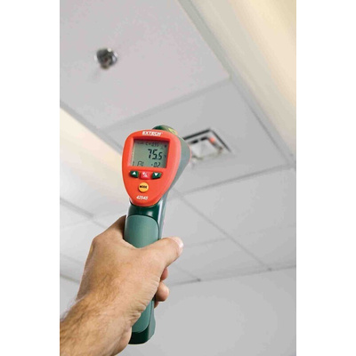 Extech 42545 Infrared Thermometer, -50°C Min, 2 °C Accuracy, °C and °F Measurements