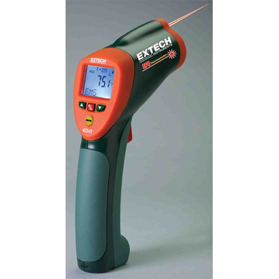 Extech 42545 Infrared Thermometer, -50°C Min, 2 °C Accuracy, °C and °F Measurements