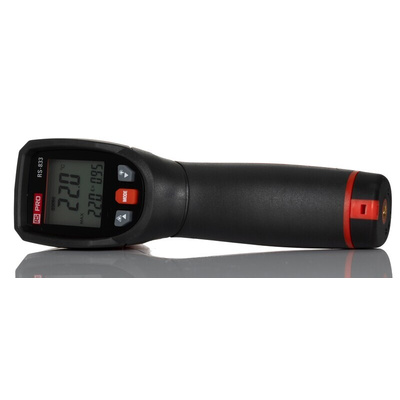 RS PRO RS-833 Infrared Thermometer, -50°C Min, ±1 °C Accuracy, °C and °F Measurements