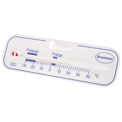 Brannan Freezer, Fridge Glass Thermometer, +40 °C max