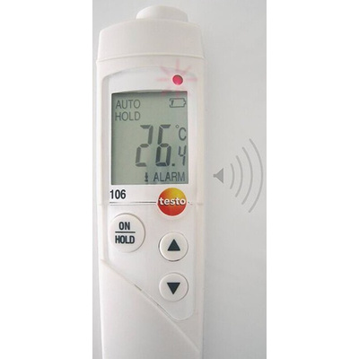 Testo 106 Automotive Digital Thermometer for Food Industry Use, General, Needle Probe, 1 Input(s), +275°C Max, ±1 °C