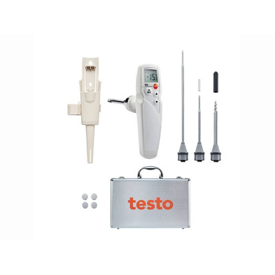 Testo 105 Wireless Digital Thermometer for Food Industry Use, Immersion, Penetration Probe, 1 Input(s), +275°C Max,