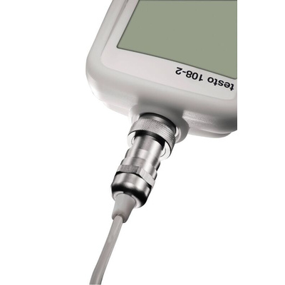Testo 108-2 Wireless Digital Thermometer for Food Industry Use, Type T Thermocouple Probe, 1 Input(s), +300°C Max, ±0.5