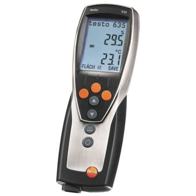 Testo 635 Wireless Digital Thermometer for Industrial Use, Thermal Probe, 1 Input(s), +150°C Max, ±0.2 °C Accuracy