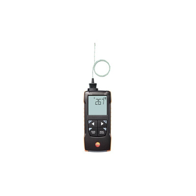 Testo 925 Differential Digital Thermometer for Air Quality Control, Refrigeration Use, K Probe, +1000°C Max