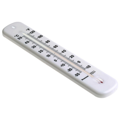 Brannan Wall Mount Glass Thermometer, +50 °C max