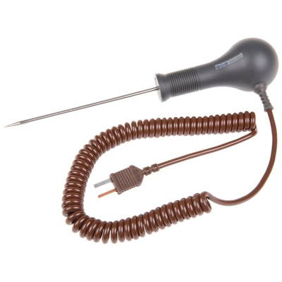 RS PRO T Needle Temperature Probe, 115mm Length, 3.3mm Diameter, +400 °C Max