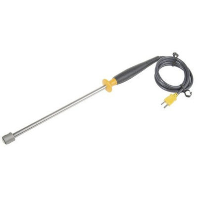 Fluke K Surface Temperature Probe, 322.6mm Length, 22.9mm Diameter, +600 °C Max