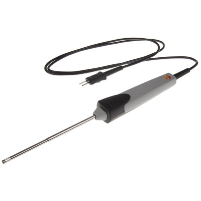 Testo K Air Temperature Probe, 115mm Length, 4mm Diameter, +400 °C Max