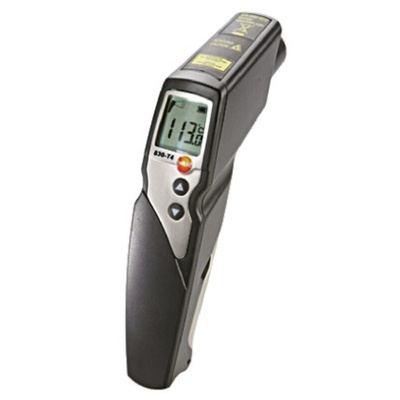 Testo 830-T4 Infrared Thermometer, -30°C Min, ±1 °C Accuracy, °C Measurements With RS Calibration