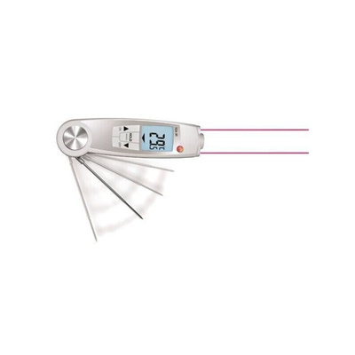 Testo 104-IR Infrared Thermometer, -30°C Min, ±1.5 %, ±1 °C, ±2.0 °C, ±2.5 °C Accuracy, °C Measurements