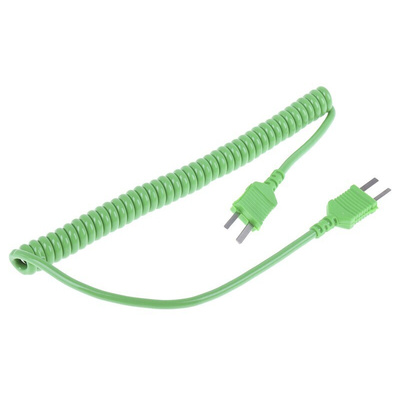 RS PRO K Type Thermocouple Connection Cable Mini Plug to Mini Plug