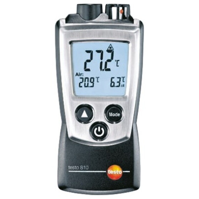 Testo 810 Infrared Thermometer, -30°C Min, ±2 % Accuracy, °C Measurements With RS Calibration