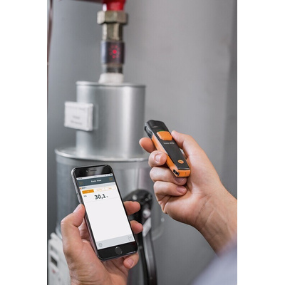 Testo 805i Bluetooth Infrared Thermometer, -30°C Min, ±2.5 °C Accuracy, °C Measurements With RS Calibration