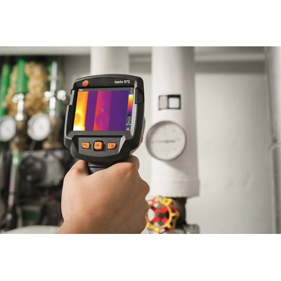Testo 872 Thermal Imaging Camera, 0 → +650 °C, -30 → +100 °C, 320 x 240pixel Detector Resolution With RS