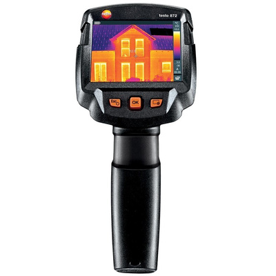 Testo 872 Thermal Imaging Camera, 0 → +650 °C, -30 → +100 °C, 320 x 240pixel Detector Resolution With RS