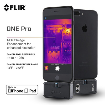 FLIR ONE Pro iOS for Smartphones iOS Thermal Imaging Camera, -20 → +400 °C, 160 x 120pixel Detector Resolution