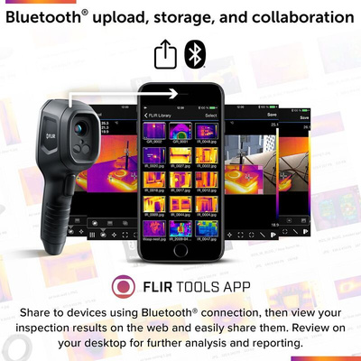 FLIR TG267 Bluetooth, USB 2.0 Thermal Imaging Camera, –25 → +380 °C, 160 x 120pixel Detector Resolution