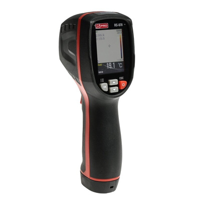 RS PRO DT-870 Bluetooth, WiFi Thermal Imaging Camera, -4 → +716 °F, +20 → +380 °C, 80 x 80pixel Detector