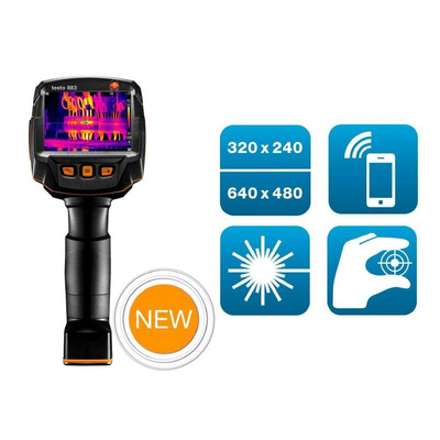 Testo 883 Thermal Imaging Camera Kit, -30 → +650 °C, 320 x 240pixel Detector Resolution