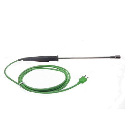 RS PRO K Immersion, Surface Temperature Probe, 200mm Length, 6mm Diameter, 250 °C Max