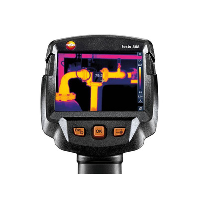 Testo 868s USB Micro-B Thermal Imaging Camera, 0 → +650 °C, -30 → +100 °C, 160 x 120pixel Detector