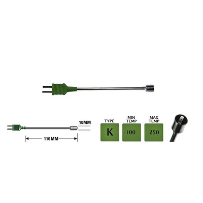 RS PRO Type K Thermocouple Temperature Probe Kit, +1100 °C Max