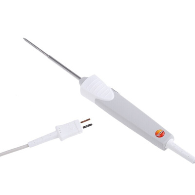 Testo T Immersion, Penetration Temperature Probe, 50 (Shaft Tip) mm, 115 (shaft) mm Length, 4 (Shaft Tip) mm, 5 (Shaft)
