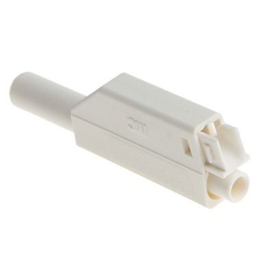Staubli White Male Banana Plug, 4 mm Connector, Solder Termination, 32A, 1000V, Gold Plating