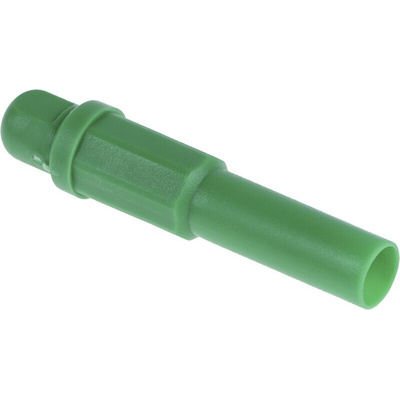 RS PRO Green Male Banana Plug, 4 mm Connector, Solder Termination, 10A, 1000V, Tin Plating