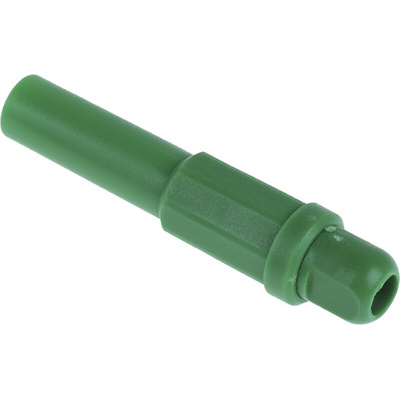 RS PRO Green Male Banana Plug, 4 mm Connector, Solder Termination, 10A, 1000V, Tin Plating