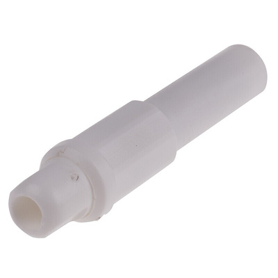 RS PRO White Male Banana Plug, 4 mm Connector, Solder Termination, 10A, 1000V, Tin Plating