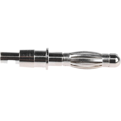 binder Black Male Banana Plug, 4 mm Connector, 16A, 50V, Nickel Plating