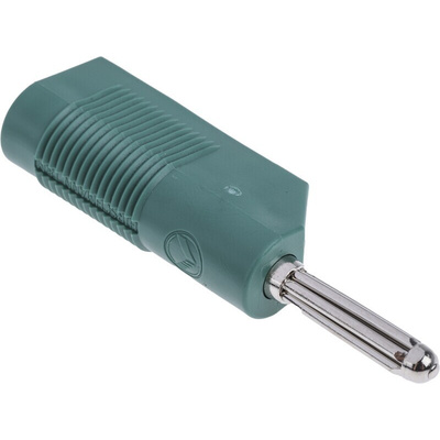 Hirschmann Test & Measurement Green Male Banana Plug - Screw, 60V dc