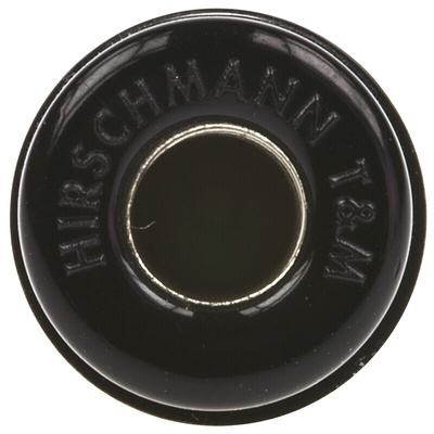Hirschmann Test & Measurement Black Female Banana Socket, 4 mm Connector, Solder Termination, 32A, 30 V ac, 60V dc, Tin