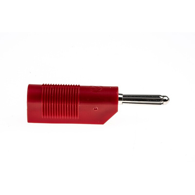 Hirschmann Test & Measurement Red Male Banana Plug, 4 mm Connector, Screw Termination, 30A, 30 V ac, 60V dc, Nickel