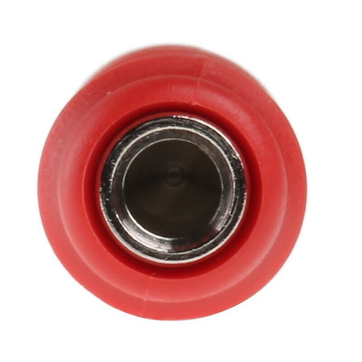 Hirschmann Test & Measurement Red Female Banana Socket, 4 mm Connector, Solder Termination, 16A, 60V dc, Nickel Plating