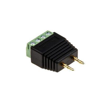RS PRO Male Banana Plug, 2mm Connector, 5A, 30V dc, Gold Plating