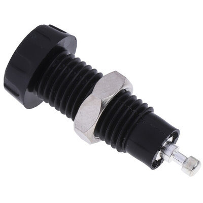 RS PRO Black Female Banana Socket, 4 mm Connector, Solder Termination, 10A, 50V, Silver Plating