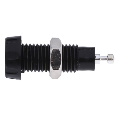 RS PRO Black Female Banana Socket, 4 mm Connector, Solder Termination, 10A, 50V, Silver Plating