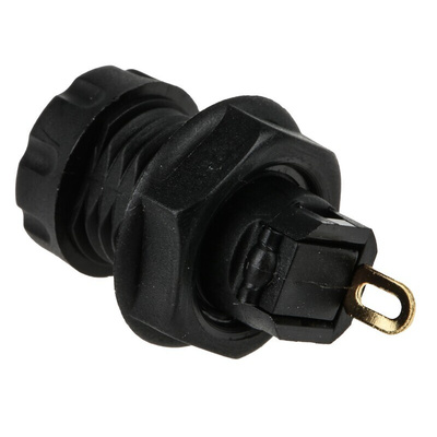 RS PRO Black, Red Female Banana Socket, 4 mm Connector, 30A, 1000V, Gold Plating