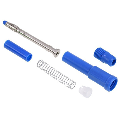 RS PRO Blue Male Banana Plug, 4 mm Connector, Solder Termination, 20A, 1000V