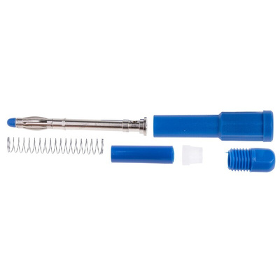 RS PRO Blue Male Banana Plug, 4 mm Connector, Solder Termination, 20A, 1000V