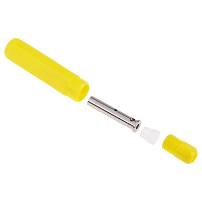 RS PRO Yellow Female Banana Socket, 4 mm Connector, Solder Termination, 20A, 1000V